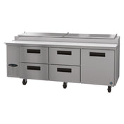 Hoshizaki PR93A-D4 Steelheart Series Pizza Prep Table Three-section 30 Cu. Ft.