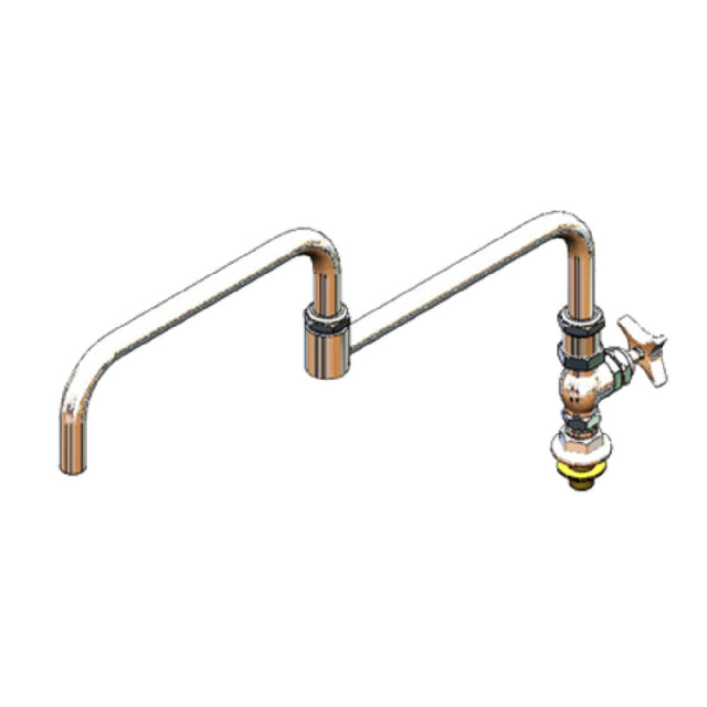 T&S Brass B-0298 Big-Flo Pot & Kettle Sink Faucet Deck Mount Single Temperature Control Valve