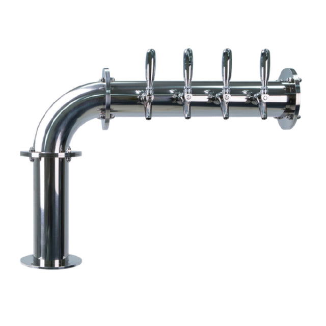 Micro Matic TT-L-4KR-11 Titan "L" Draft Tower (4) Faucets Polished Stainless Steel