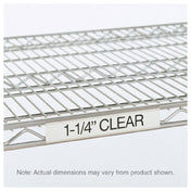 Metro 9990CL4 Quick Ship Super Erecta® Label Holder 43" X 1-1/4" Clear Plastic