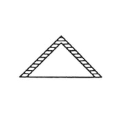 Somerset TS1 Turnover/Pastry Die Triangle 5" X 2-3/4" X 1"