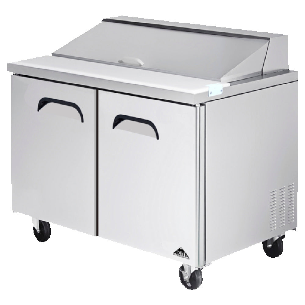 Akita AST-48 Salad / Sandwich Prep Table Two-section 48-3/10"W