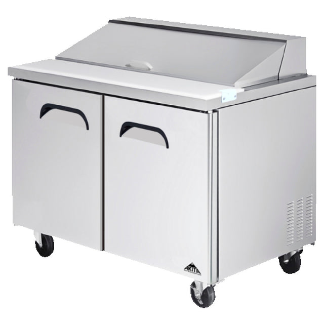 Akita AST-48 Salad / Sandwich Prep Table Two-section 48-3/10"W