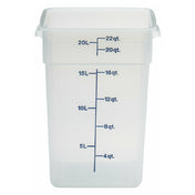 Cambro 22SFSPP190 CamSquare® Food Container 22 Qt. 11-1/4"L X 12-1/4"W X 15-3/4"H