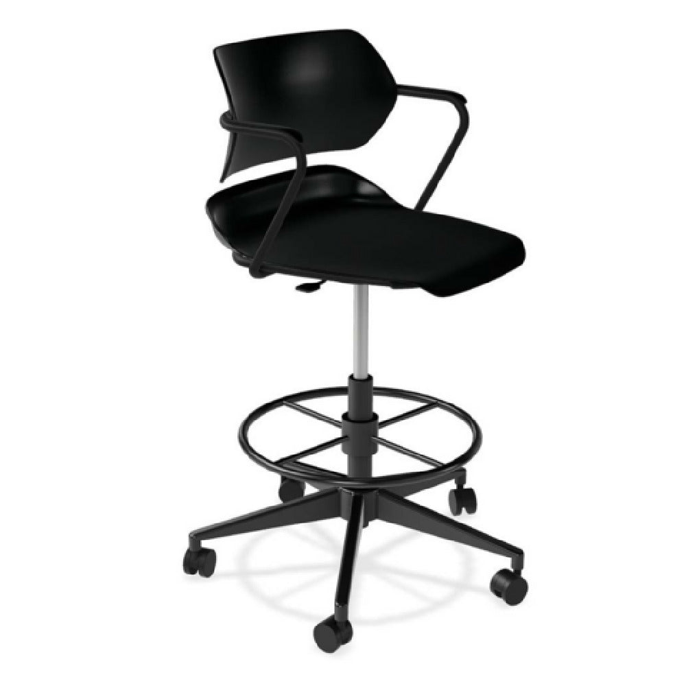 Forbes Industries AS015A12H## Acton® Caster Base Task Stool Non-upholstered Arms With Arm Caps