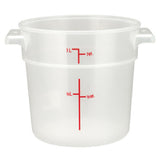 Winco PTRC-1 Storage Container 1 Qt. 5.13" X 6.13" X 4.88"H
