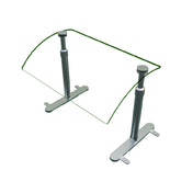 Hatco EP950-24 Flav-R-Shield® EP950 Portable Food Shield Self Service 24"W X 14"D Adjustable Rounded 1/4" Thick Acrylic Panel