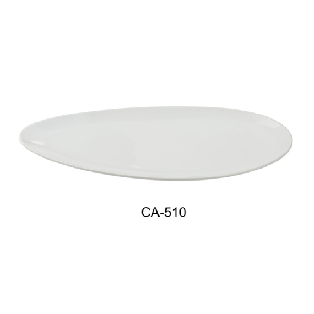 Yanco CA-510 Cambria Plate 5"W X 10-1/4"D X 3/4"H Leaf Shape