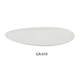 Yanco CA-510 Cambria Plate 5"W X 10-1/4"D X 3/4"H Leaf Shape