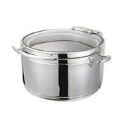 Bon Chef 22404 Magnifico Lite Induction Soup Chafer Round Glass Lid