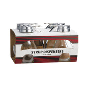Tablecraft C414-4 Cash & Carry Syrup Dispensers 14 Oz. Teardrop Glass