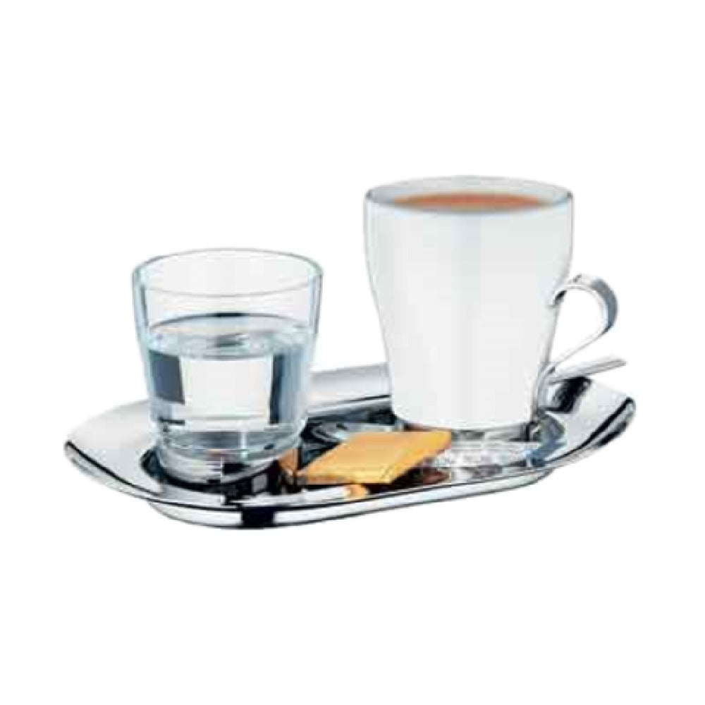 BauscherHepp 55.0043.6040 Double Espresso Set Includes: (6) 7-1/2" X 4-3/4" 18/10 Stainless Steel Serving Trays