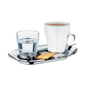 BauscherHepp 55.0043.6040 Double Espresso Set Includes: (6) 7-1/2" X 4-3/4" 18/10 Stainless Steel Serving Trays