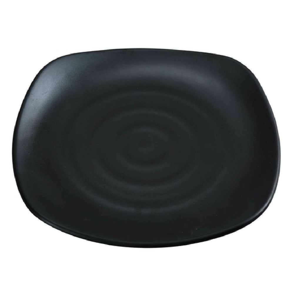 Yanco BP-1113 Black Pearl Plate 13-1/4"L X 13-1/4"W Square