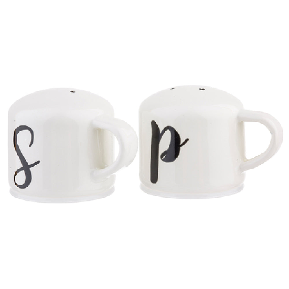 Tablecraft H80007 Enamelware Collection™ Salt & Pepper Shaker Set 4 Oz.