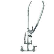Hubert 118421 - Kratos Pre-Rinse Faucet With 8" Centers & 14" Add-On Faucet, Wall-mount