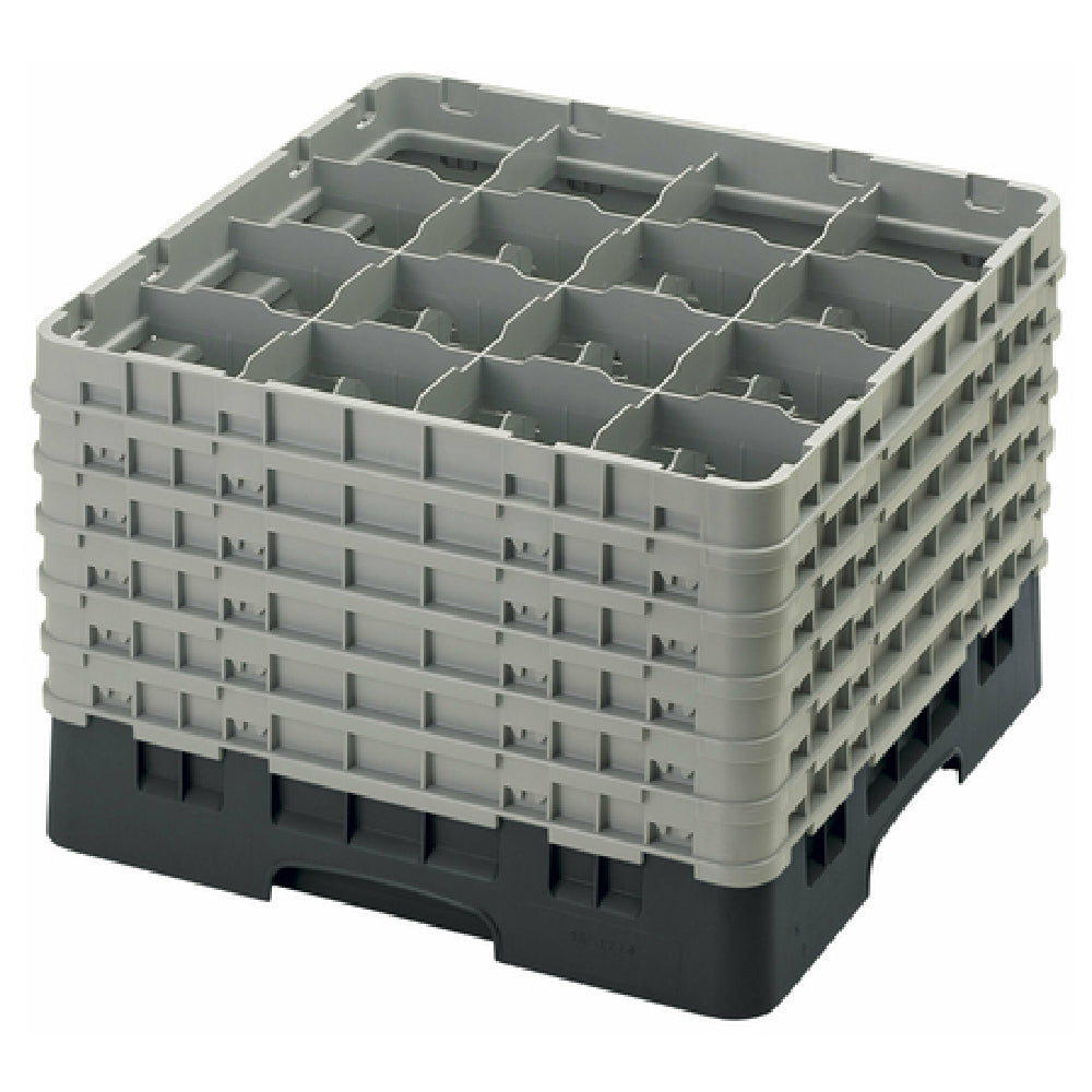 Cambro 16S1214110 Camrack® Glass Rack With (6) Soft Gray Extenders Full Size