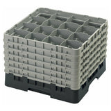 Cambro 16S1214110 Camrack® Glass Rack With (6) Soft Gray Extenders Full Size