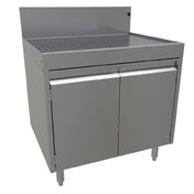 Glastender DBCB-30 Underbar Drainboard Cabinet Base With Hinged Doors 30"W X 24"D