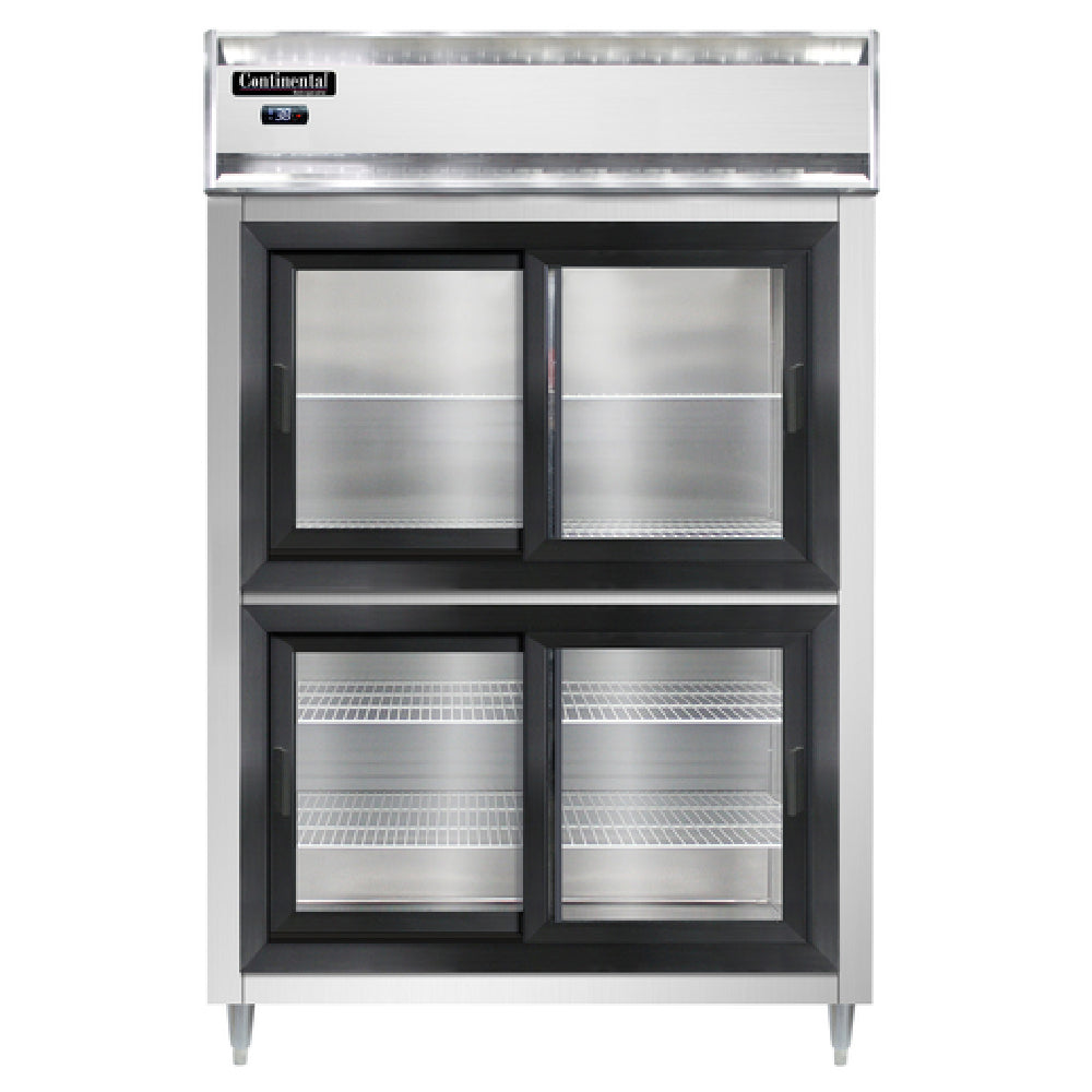 Continental Refrigerator D2RNSSSGDHD Designer Line Refrigerator Reach-in Two-section