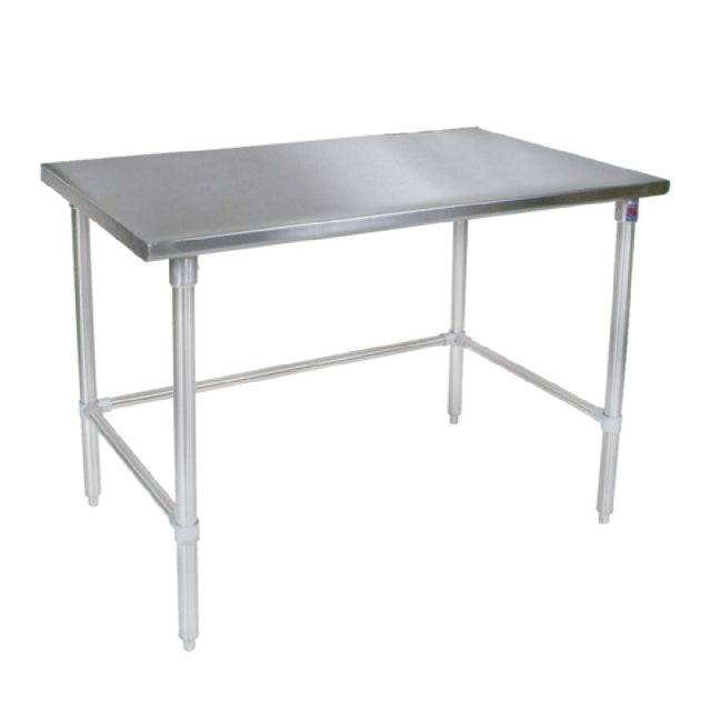 John Boos ST6-4860SBK Work Table 60" X 48"D 16/300 Stainless Steel Flat Top