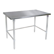 John Boos ST4-3084GBK Work Table 84"W X 30"D 14/300 Stainless Steel Flat Top