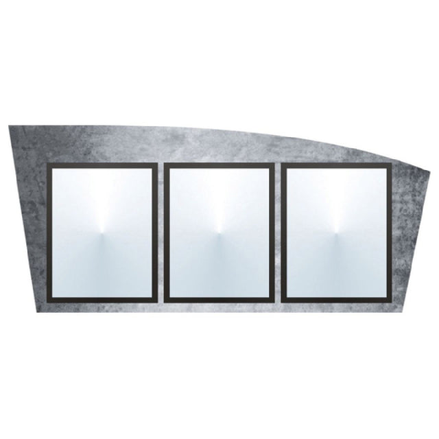 Hubert 78533 - Menu Board, 3-pocket, Wall-mount