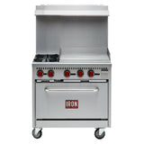 Iron Range IR-2B24G Commercial Range Natural Gas 36"W