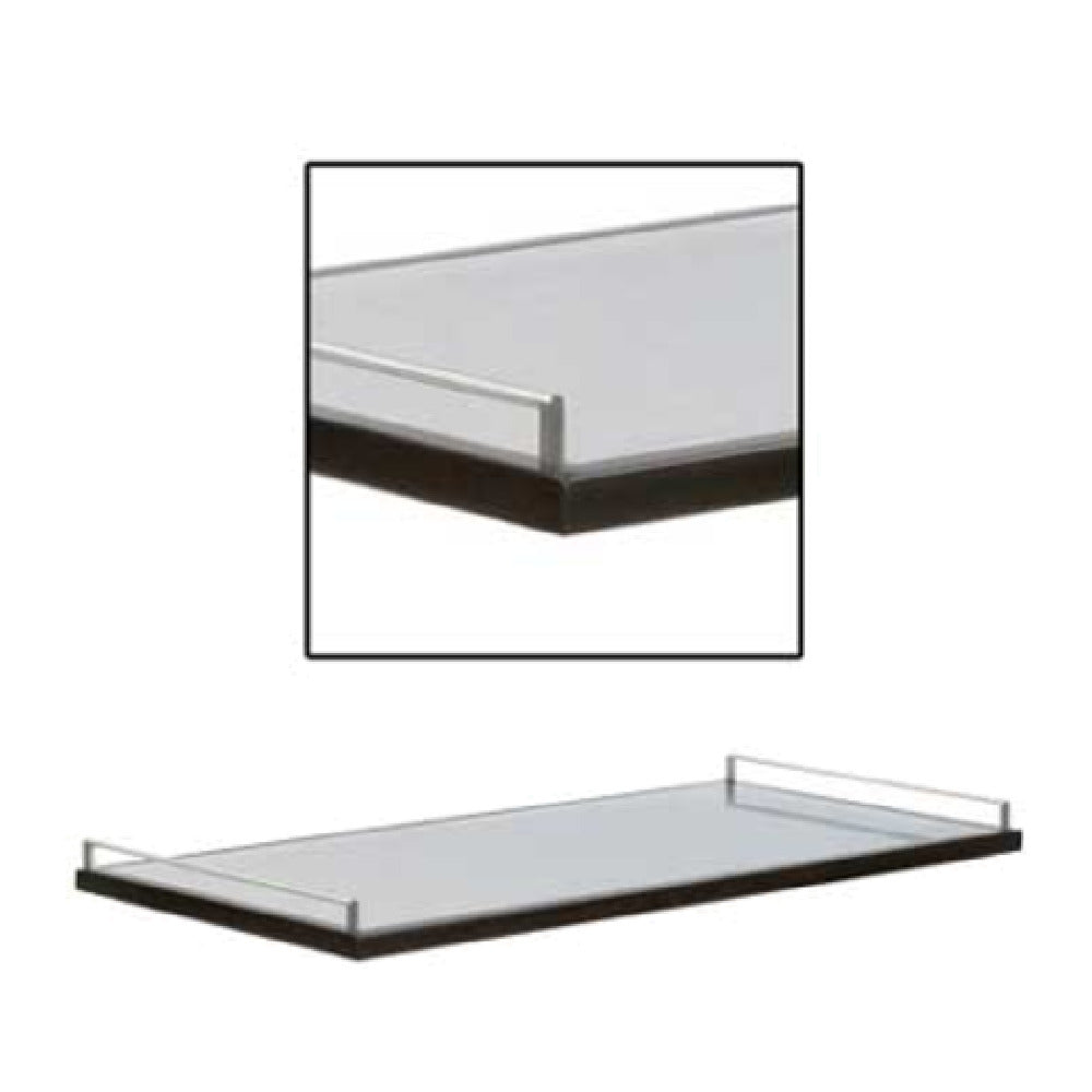 Forbes Industries 6022-PS Gallery Rails 2-sided (ends) Single Rail Polished Stainless Steel