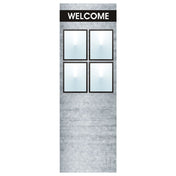 Hubert 93280 - Menu Board, 4-pocket, Floor Stand