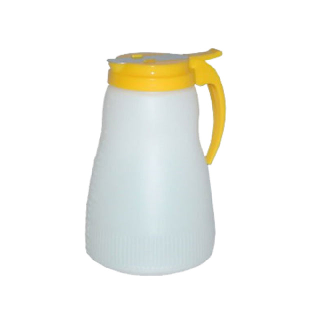 Vollrath 4864-18 Dripcut® Syrup Server 64 Oz. White Polyethylene Jar With Graduated Markings