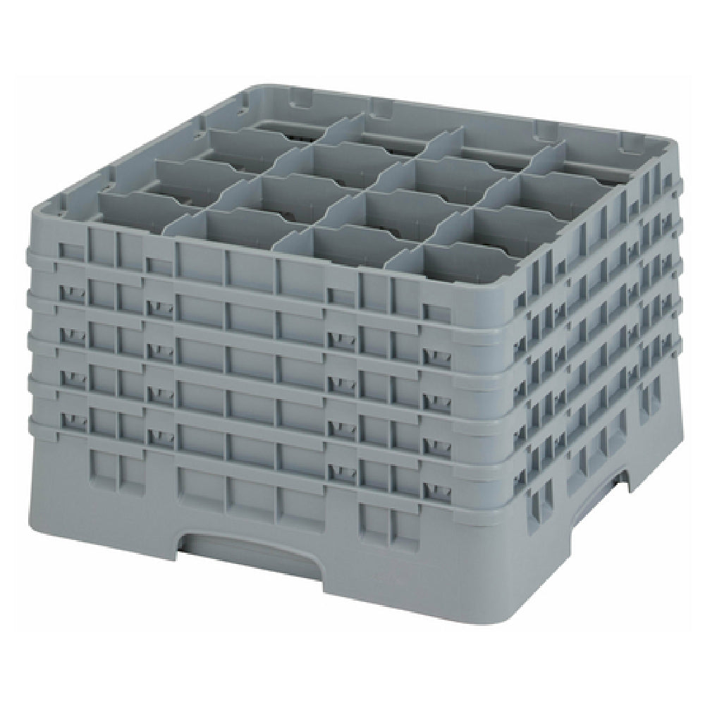 Cambro 16S1058151 Camrack® Glass Rack With (5) Soft Gray Extenders Full Size