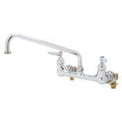 T&S Brass B-0233 Sink Mixing Faucet 12" Swing Nozzle Wall Mounted
