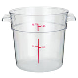 Winco PCRC-1 Food Storage Container 1 Qt. 5-1/8" X 6-3/8" X 4-7/8"H