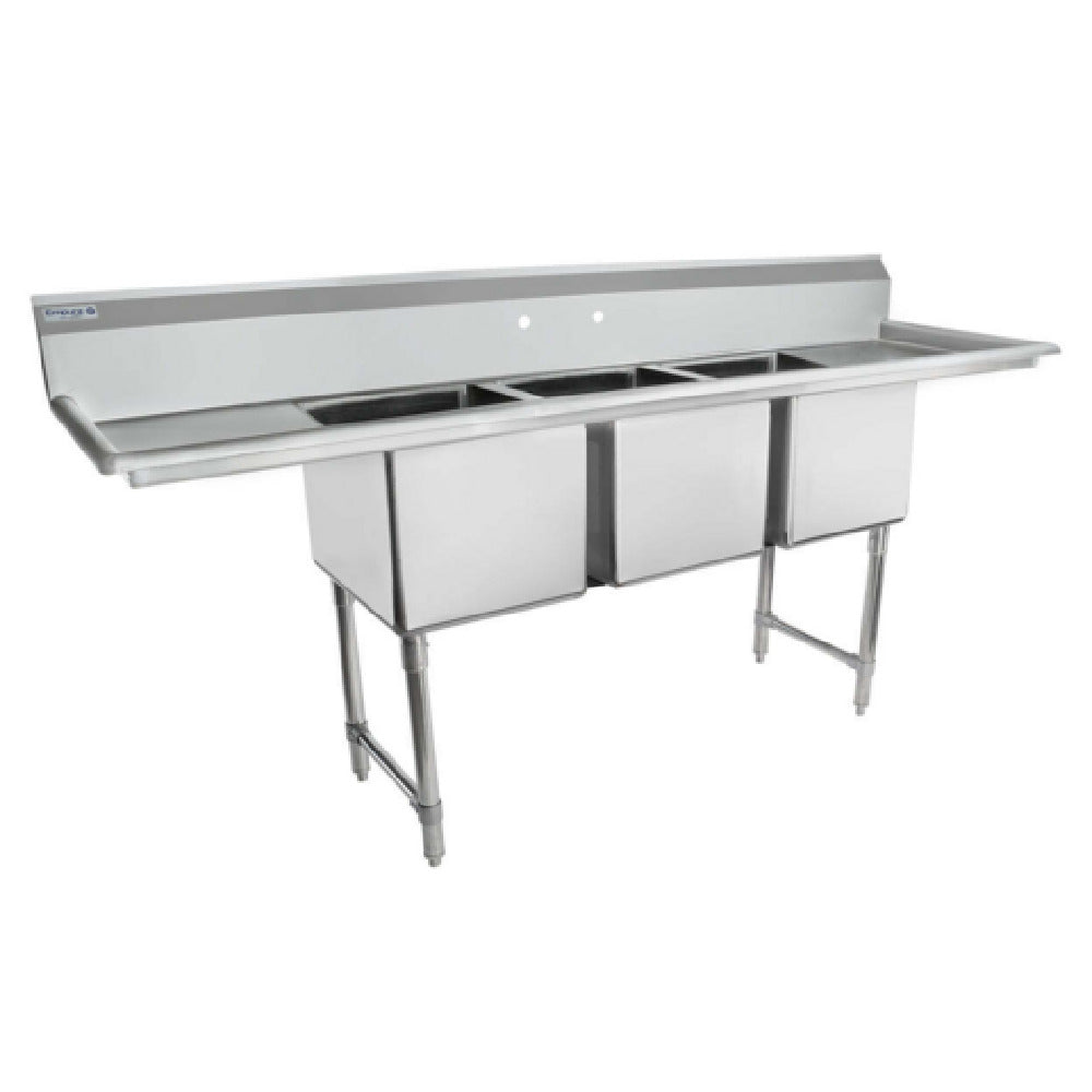 Empura EHD31620LR18 - Sink, 88"W X 25.5"D X 44.25"H, (3) Compartment