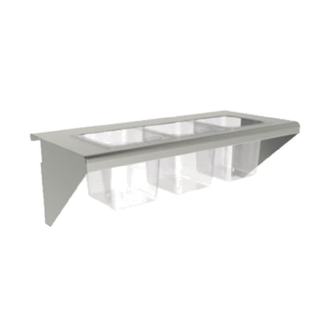 Wolf CONRAIL-ACB47 Condiment Rail (7) 1/6 Size Pans Or (3) 1/3 Size Pans