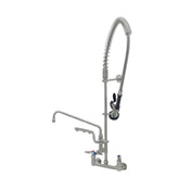T&S Brass S-0133-U12-B EverSteel 8” Wall Mount Mixing Faucet With Body Add-on Faucet