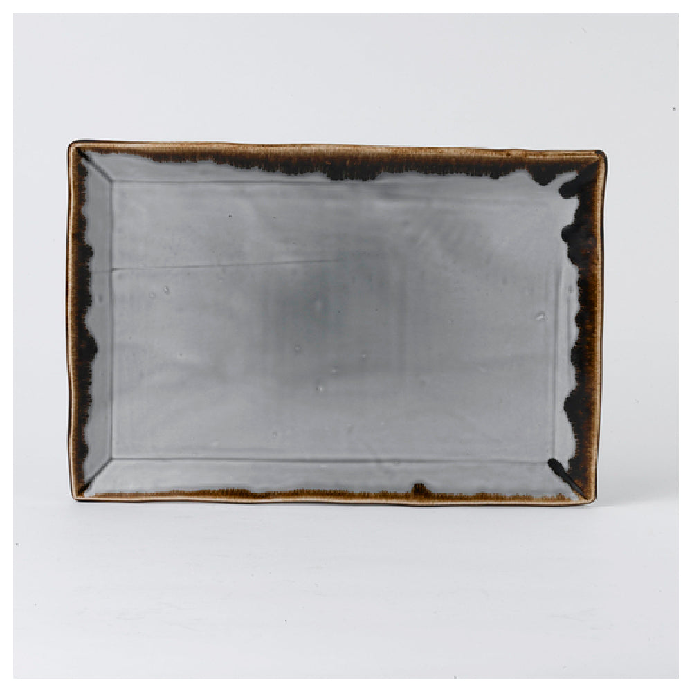 Arc Cardinal HGR13 Dudson Harvest Grey Rectangle Tray (L:13.25'' X W:9.0'') Vitrified Ceramic