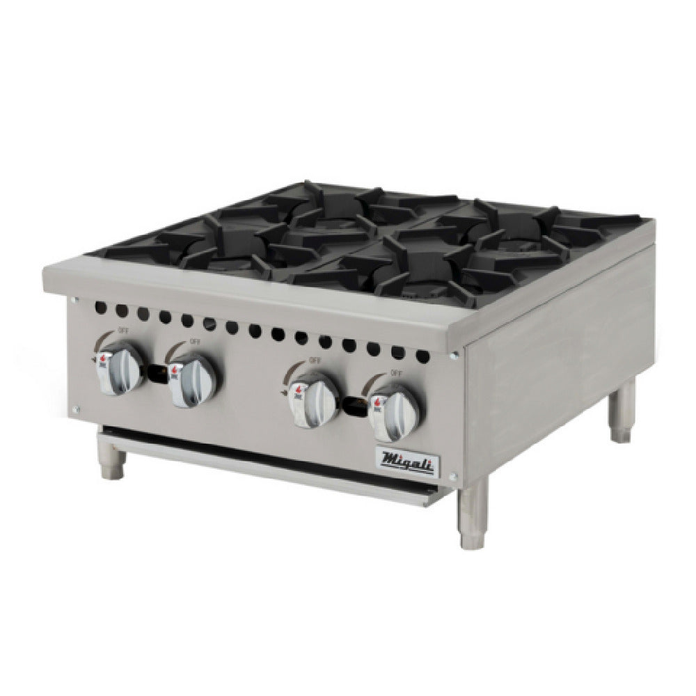 Migali Industries C-HP-4-24 Competitor Series® Hotplate Countertop Natural Gas