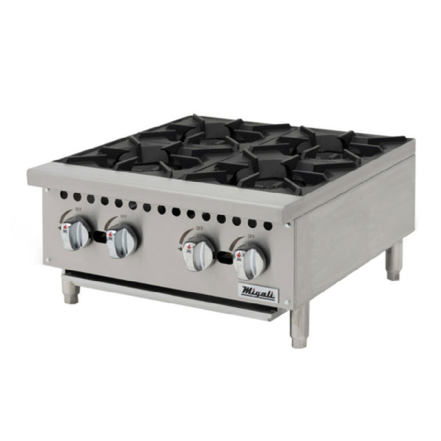 Migali Industries C-HP-4-24 Competitor Series® Hotplate Countertop Natural Gas