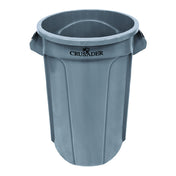 Quantum CTC-55_GRAY - Crusader Round Heavy-duty Utility Container, 55 Gallon, 26-2/5" Dia. X 33" H