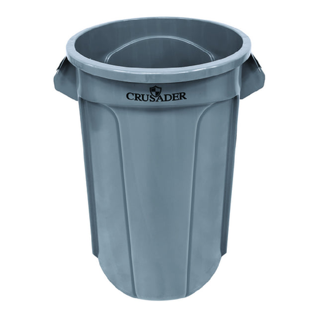 Quantum CTC-55_GRAY - Crusader Round Heavy-duty Utility Container, 55 Gallon, 26-2/5" Dia. X 33" H