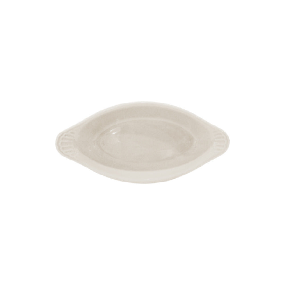 Steelite DCI627W Welsh Rarebit Dish 8 Oz. 8-1/8"L X 4"W X 1-1/8"H