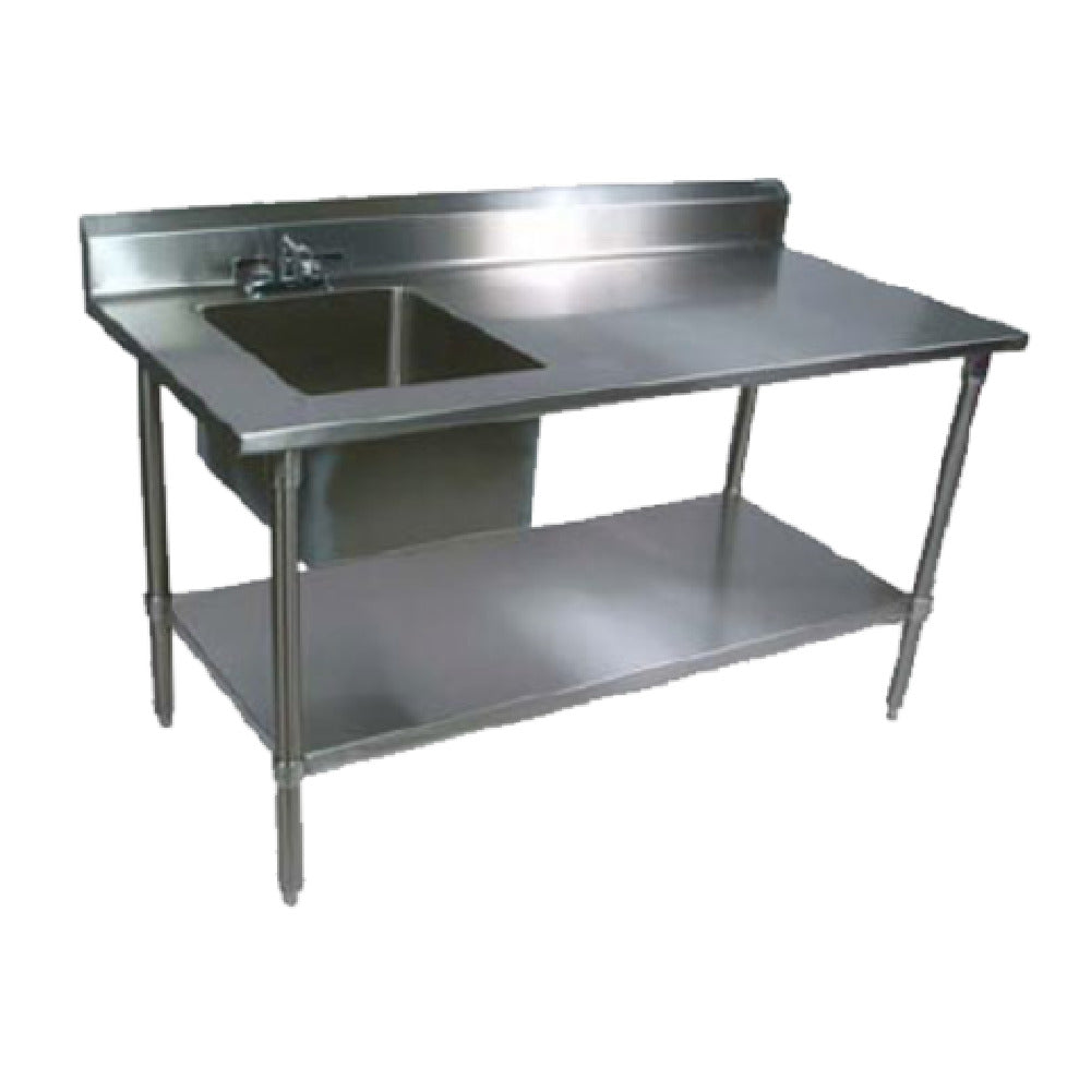 John Boos EPT6R5-3072GSK-L-X Work Table With Prep Sink 72"W X 30"D X 40-3/4"H Overall Size