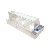Omcan 42156 (FW-CN-0905) Bain Marie Countertop 35-5/8"W X 13-7/8"D X 12-13/32"H