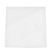 CAC China QZT-22 Crystal Plate 8"L X 8"W X 1-1/2"H Square