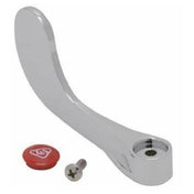 T&S Brass B-WH4H-NS Wrist Action Handle 4" Long Hot Index & Screw
