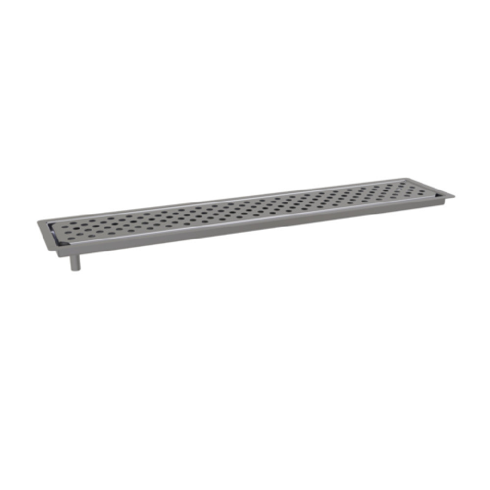 Glastender DI-DR24 Drink Rail Drop-in Design 5” By 24” Outer Flange Dimension