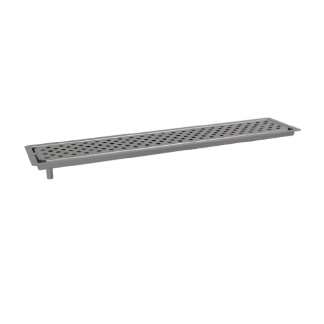 Glastender DI-DR24 Drink Rail Drop-in Design 5” By 24” Outer Flange Dimension
