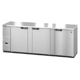 Hoshizaki BB95-S - Refrigerated Back Bar Cooler, Reach-in, Three-section